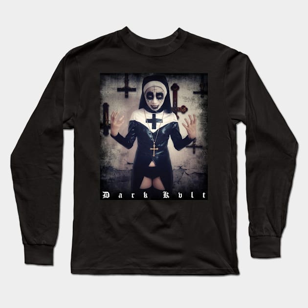 Satanic Nun Long Sleeve T-Shirt by Sophia Noir